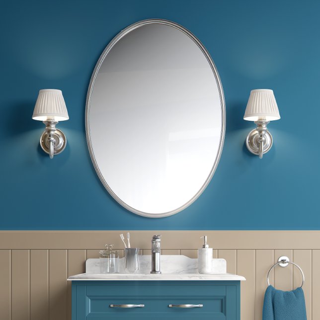 Azure Calm - Deep Blue - Moderne stijl Behang (Azure Calm - Deep Blue - Modern Style Peel and Stick Wallpaper)