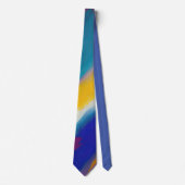 "Azure Cascade" Abstracte kunst Stropdas (Voorkant)