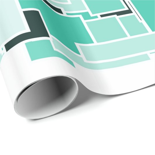 Azure Chaos Cadeaupapier (Rol Hoek)