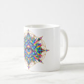 Azure Chevron Eye koffiemok (Voorkant rechts)