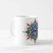 Azure Chevron Eye koffiemok (Voorkant links)