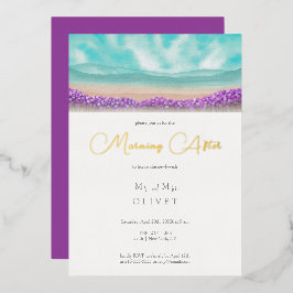 Azure Coast in Bloom Morning After Folie Uitnodiging