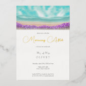 Azure Coast in Bloom Morning After Folie Uitnodiging (Voorkant)