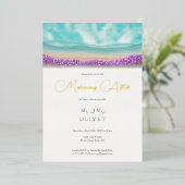 Azure Coast in Bloom Morning After Folie Uitnodiging (Staand Voorkant)