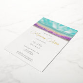 Azure Coast in Bloom Morning After Folie Uitnodiging (Gedraaid)