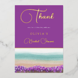 Azure Coast in Bloom Vrijgezellenfeest - Hartelijk Folie Uitnodiging