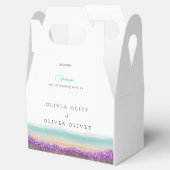 Azure Coast in Bloom Wedding Bedankdoosjes (Geopend)