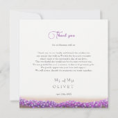 Azure Coast in Bloom Wedding Bedankt voor je kaart (Achterkant)