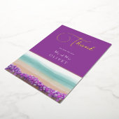 Azure Coast in Bloom Wedding Bedankt voor je kaart (Gedraaid)