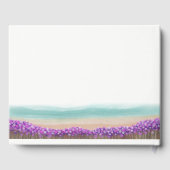 Azure Coast in Bloom Wedding Guest Book Gastenboek (Achterkant)