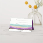 Azure Coast in Bloom Wedding Plaatskaartje (Achterkant)