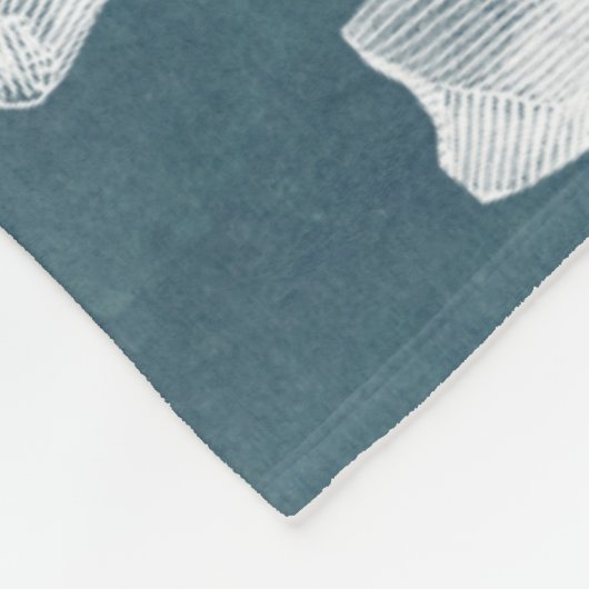 Azure Coral I Fleece Deken (Hoek)