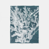 Azure Coral I Fleece Deken (Voorkant)