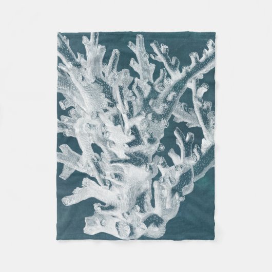 Azure Coral I Fleece Deken (Voorkant)
