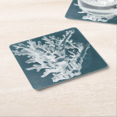 Azure Coral I Kartonnen Onderzetters (Schuin)