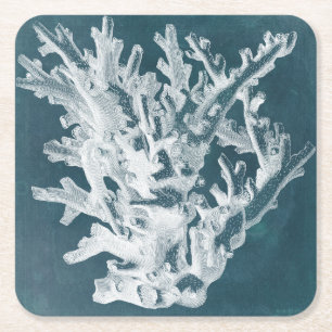 Azure Coral I Kartonnen Onderzetters