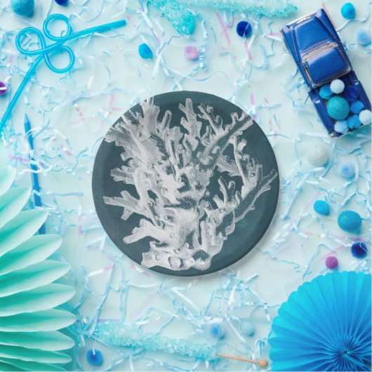 Azure Coral I Papieren Bordje (Feest)