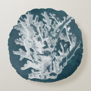Azure Coral I Rond Kussen