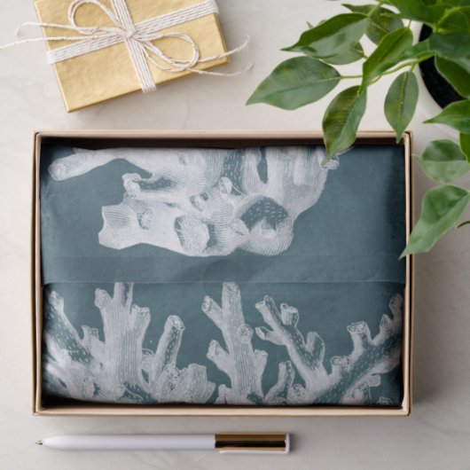 Azure Coral I Tissuepapier (Geschenk)