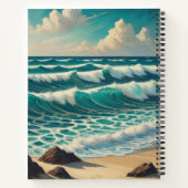 Azure Crest Tide Notitieboek (Achterkant)