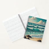 Azure Crest Tide Notitieboek (Binnen)