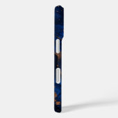 Azure Dominion – Luxe Blauwe & Gouden Marmer Case-Mate iPhone Case (Achterkant / Rechts)