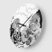 Azure Dragon en White Tiger. Illustratie Grote Klok (Hoek)