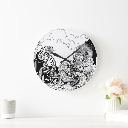 Azure Dragon en White Tiger. Illustratie Grote Klok (Huis)
