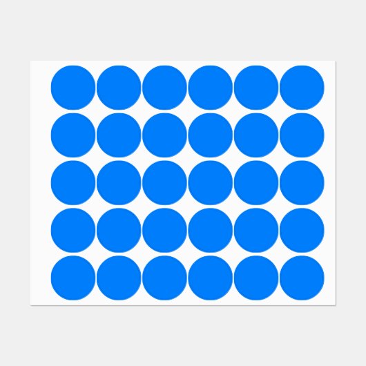 Azure (effen kleur) labels (Vel)