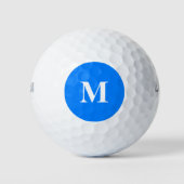 Azure Effen Kleur Pas Aan Golfballen (Voorkant)