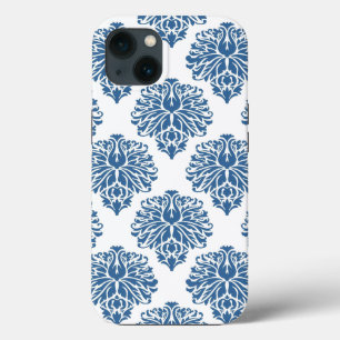 Azure Elegant Damask Case-Mate iPhone Case