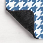 Azure Elegant Houndstooth Muismat (Hoek)