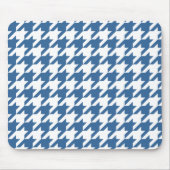 Azure Elegant Houndstooth Muismat (Voorkant)