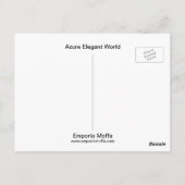 Azure Elegant World Briefkaart (Achterkant)