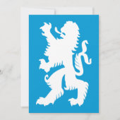 Azure en White Bavarian Lion Kaart (Voorkant)
