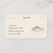 Azure Fin Classic Fish Restaurant Visitekaartje (Achterkant)