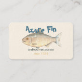 Azure Fin Classic Fish Restaurant Visitekaartje (Voorkant)