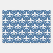 Azure Fleur de Lis Inpakpapier Vel (Voorkant)