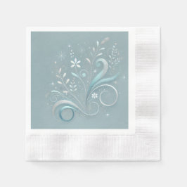 Azure Floral Motif Design Servet