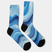 Azure Flow: Een Droom in Blauw Sokken (Rechts)