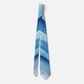 Azure Flow: Een Droom in Blauw Stropdas (Achterkant)