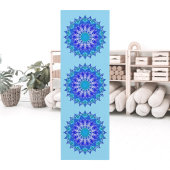 Azure Flower Mandala Yoga Mat