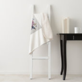 Azure Flower Symphony Sherpa Deken (In situ)