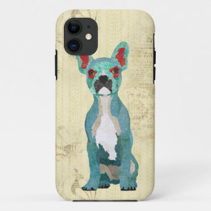 Azure , Frans Bull Dog iPhone Case