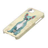 Azure , Frans Bull Dog iPhone Case (Onderkant)