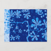 Azure Frost Flower Briefkaart (Voorkant)