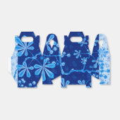 Azure Frost Flower Favor Box Bedankdoosjes (Uitgevouwen)