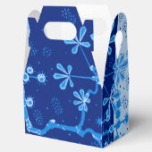 Azure Frost Flower Favor Box Bedankdoosjes (Geopend)