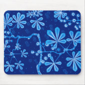 Azure Frost Flower Mousepad Muismat (Voorkant)