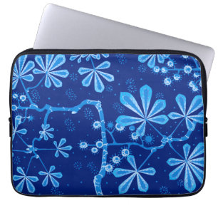 Azure Frost Flower Neopree-laptophoes Laptop Sleeve